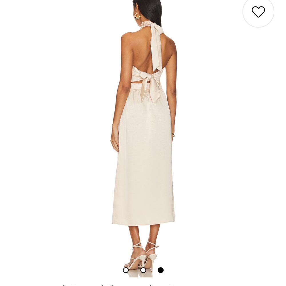 ✅ sold. Nwt Revolve Minkpink Finlay Midi Dress in Peach - Picture 3 of 7